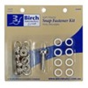 Soft Touch Snap Fastener Kit - Small - Black