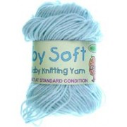 Baby Soft - 4 ply Baby Knitting Yarn - Blue Baby Soft - 4 ply Baby Knitting Yarn - Blue
