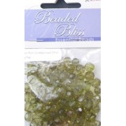 Bead - 6mm/8mm Faceted Round Olive - 20g/bag
