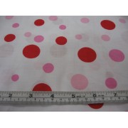 pink and red spots on white b/g pink and red spots on white b/g