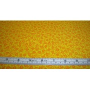 Daisy Vine, orange on yellow b/g by Michael Miller Daisy Vine, orange on yellow b/g by Michael Miller