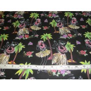 Hula girls on black b/g by Michael Miller C2644 Hula girls on black b/g by Michael Miller C2644