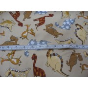 Dinosaurs on beige b/g by Timeless Treasures DINO-C7153 Dinosaurs on beige b/g by Timeless Treasures DINO-C7153