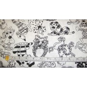 Black dogs on white b/g by Loralie Black dogs on white b/g by Loralie