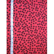 Black paws on red b/g by Timeless Treasures Black paws on red b/g by Timeless Treasures