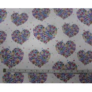 "Hearts & Flowers" by Michael Miller CX4913 "Hearts & Flowers" by Michael Miller CX4913