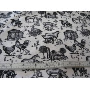 "Spring on the Farm", black on white b/g by Avlyn "Spring on the Farm", black on white b/g by Avlyn