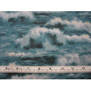 "Waves" (aqua) by David Textiles TK7151-7C "Waves" (aqua) by David Textiles TK7151-7C