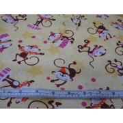 Monkeys on yellow b/g Monkeys on yellow b/g