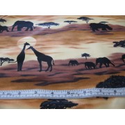 Silhouettes on African animals by Timeless Treasures C047 Silhouettes on African animals by Timeless Treasures C047