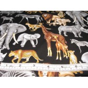 African animals by Timeless Treasures C5571 African animals by Timeless Treasures C5571