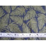 "Memory Lane - Ferns" on navy b/g by Avlyn 2604-407 "Memory Lane - Ferns" on navy b/g by Avlyn 2604-407