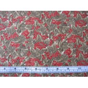 Red berries on gold b/g by Fabric Freedom #274-9