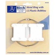 Metal Ring with 12 Plastic Bobbins