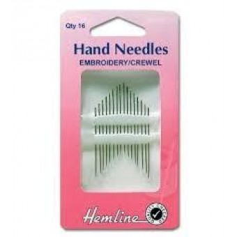 Hand Needles - Embroidery Crewel 5-10
