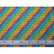 1/4" green, orange, yellow, pink, emerald, and blue squares 1/4" green, orange, yellow, pink, emerald, and blue squares
